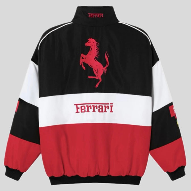 Ferrari F1 Racing Jacket – Black, White & Red Editions