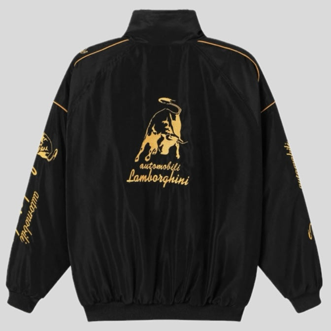 Lamborghini Racing Jacket – Black & Gold Edition