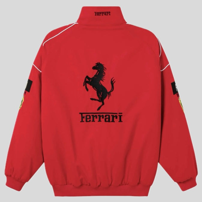 Ferrari F1 Racing Jacket – Black, White & Red Editions