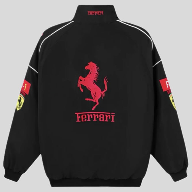 Ferrari F1 Racing Jacket – Black, White & Red Editions